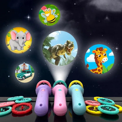 Kids Cartoon Projection Flashlight