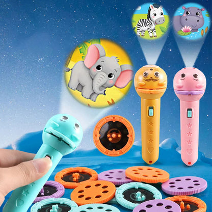 Kids Cartoon Projection Flashlight