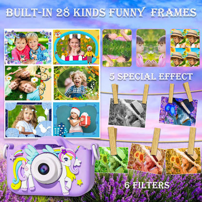 Kids Unicorn HD Selfie Camera