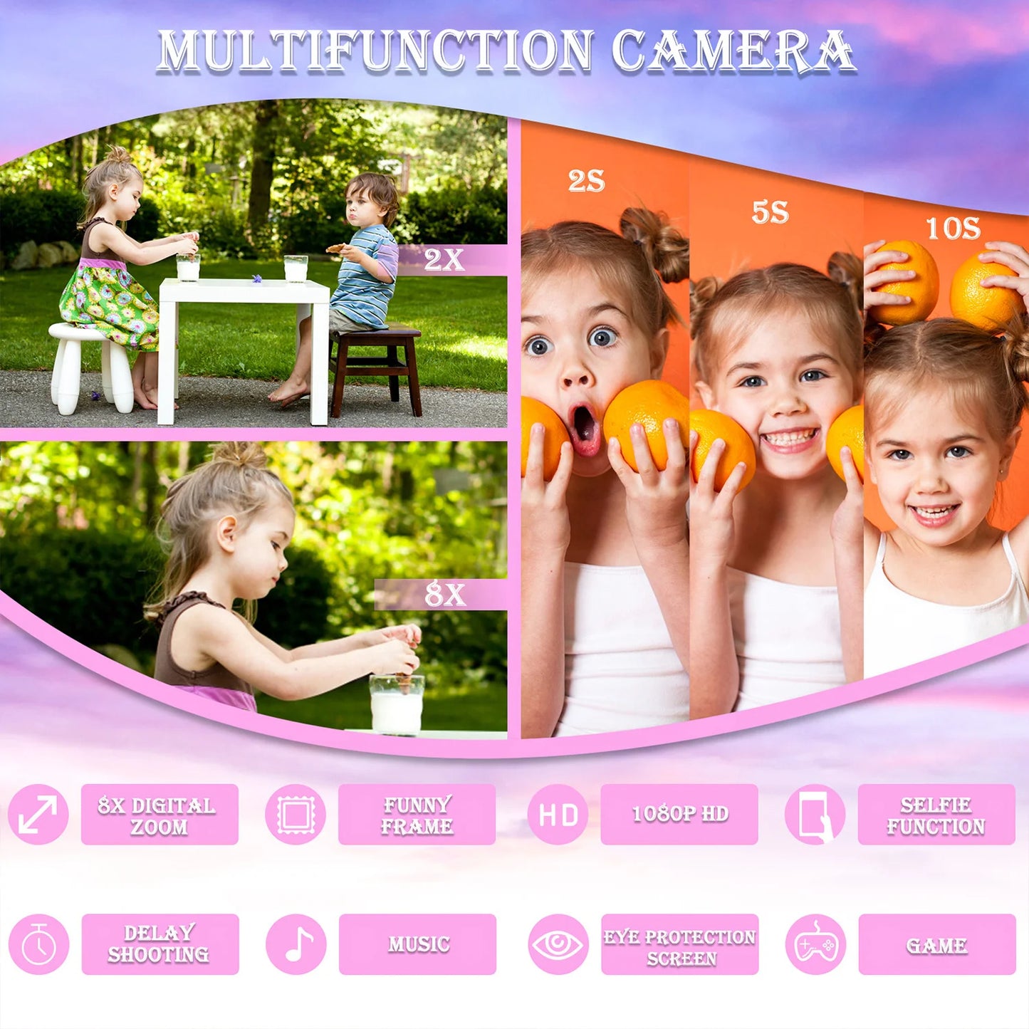 Kids Unicorn HD Selfie Camera