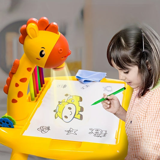 LED Projector Art Painting Table – Educational Drawing Toys for Kids