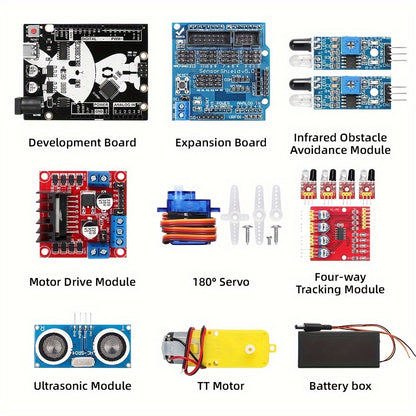 ELEGOO UNO R3 Smart Robot Car Kit – Educational DIY Arduino Kit