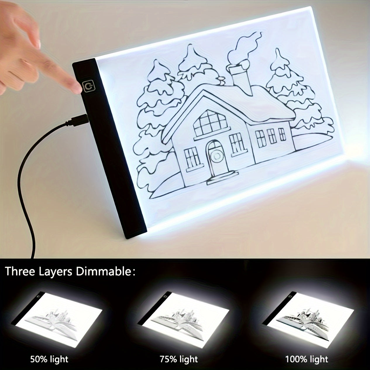 A5 LED Drawing Light Pad – Adjustable Tracing Board for Artists & Creatives