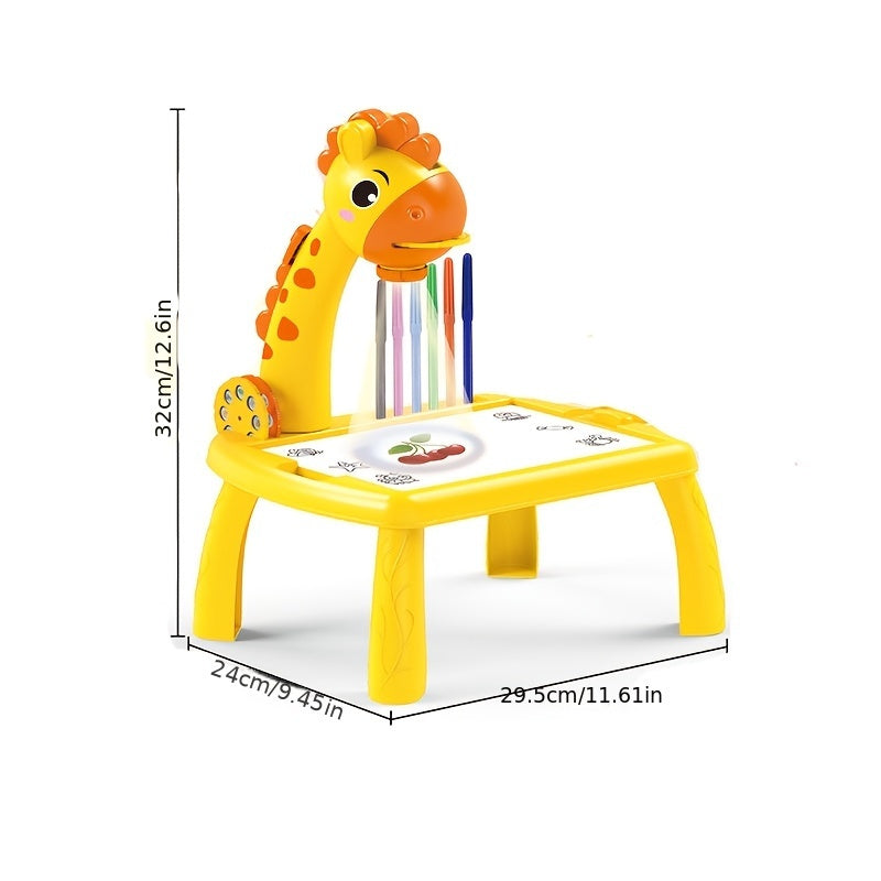 LED Projector Art Painting Table – Educational Drawing Toys for Kids