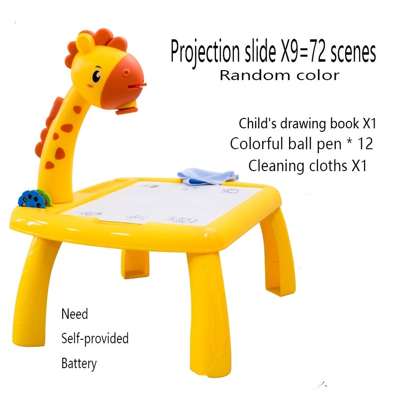 LED Projector Art Painting Table – Educational Drawing Toys for Kids